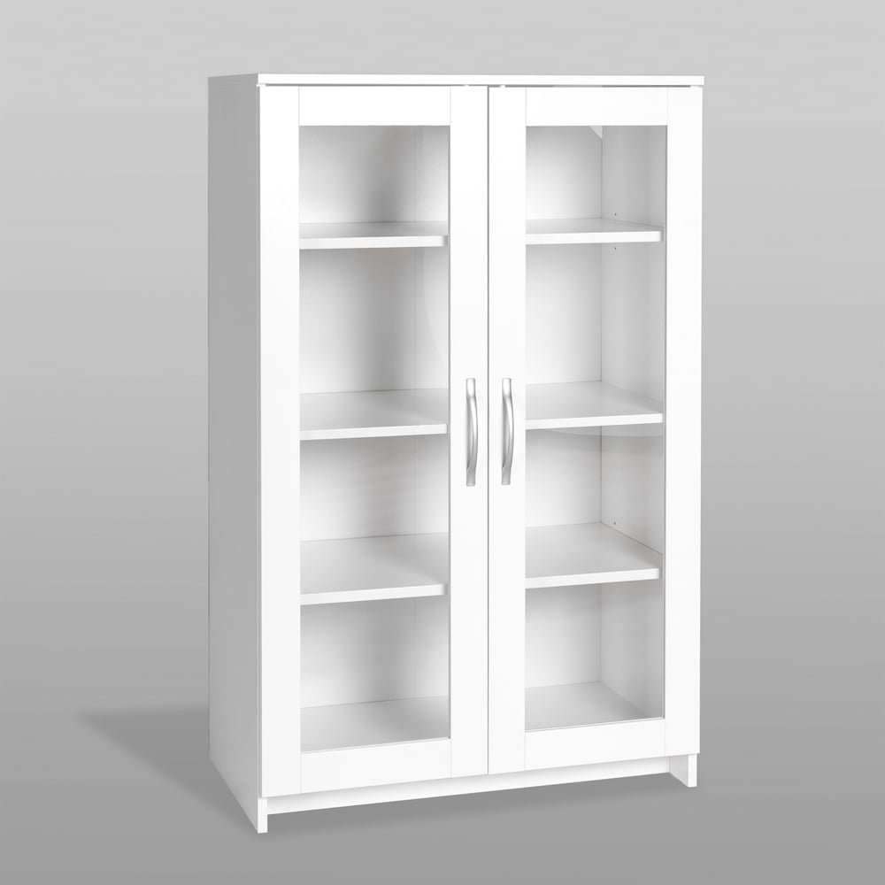 Изображение товара Комод Гуд ЛАКК СИРИУС 2 двери со стеклом белый классический стиль 78x41x47 см