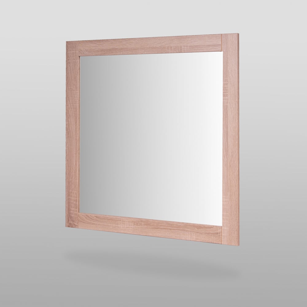 Изображение товара Зеркало Гуд ЛАКК СИРИУС квадратное, настенное, 78x78x1 см, бежевое, дуб сонома 2.02.12.280.3