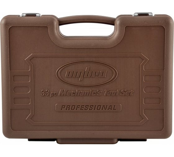 Изображение товара Универсальный набор инструмента Ombra OMT33S торцевые головки 1/2"DR, 8-32 мм и аксессуары к ним, комбинированные ключи 8-22 мм, 33 предмета. 55516 055516