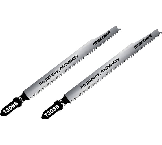 Изображение товара Пилка (2 шт; T308B) для лобзиков ПРАКТИКА 775-358