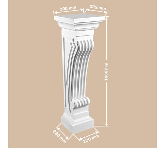 Изображение товара Пьедестал Decomaster 1060x300x322 мм 68687