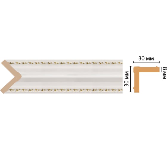 Изображение товара Угол Decomaster ДМ 30x30x2400 мм 116-54