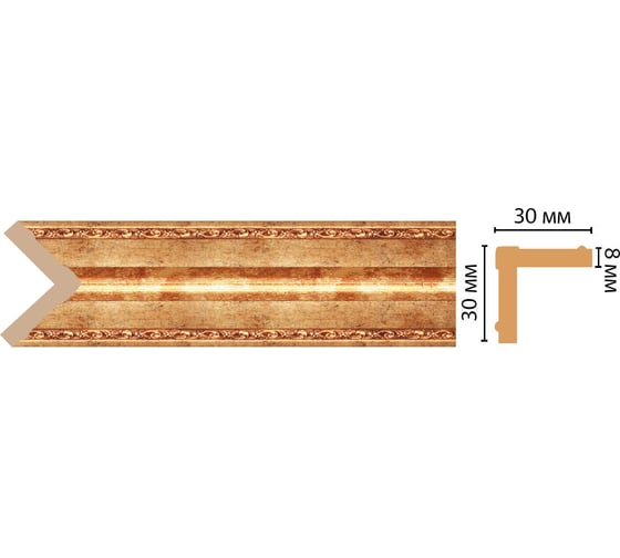 Изображение товара Угол Decomaster ДМ 30x30x2400 мм 116-552