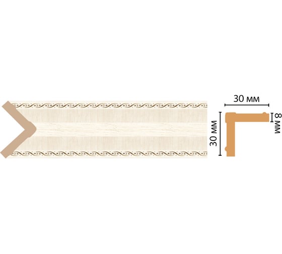 Изображение товара Угол Decomaster ДМ 30x30x2400 мм 116-6