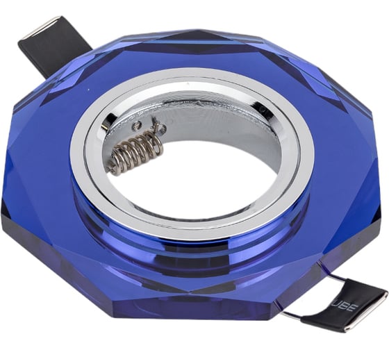 Изображение товара Светильник Gauss Mirror восемь гран. кристалл синий/Хром, Gu5.3 SQ RR015