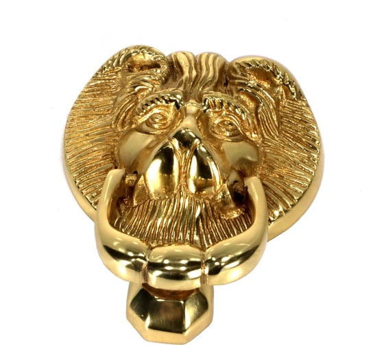 Изображение товара Дверная ручка-кольцо Левша коллекция L.Baskerville Lion 100mm LB-518 латунь У2-0149.З