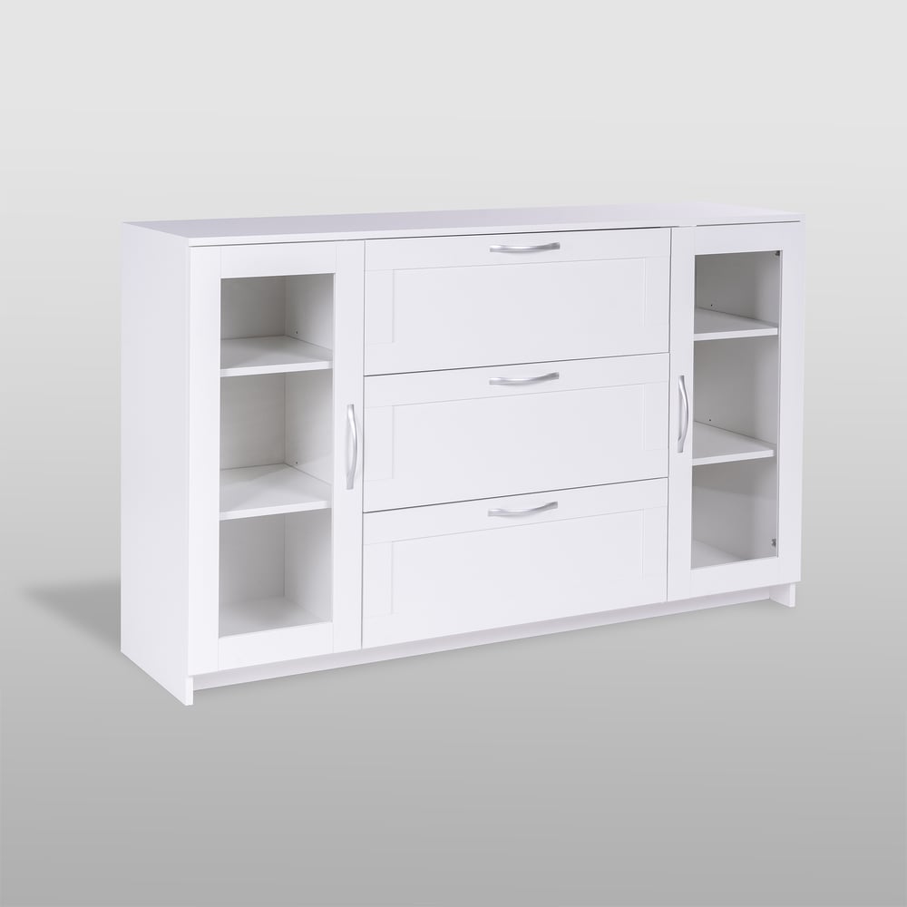 Изображение товара Тумба Гуд ЛАКК СИРИУС 2 двери со стеклом и 3 ящика