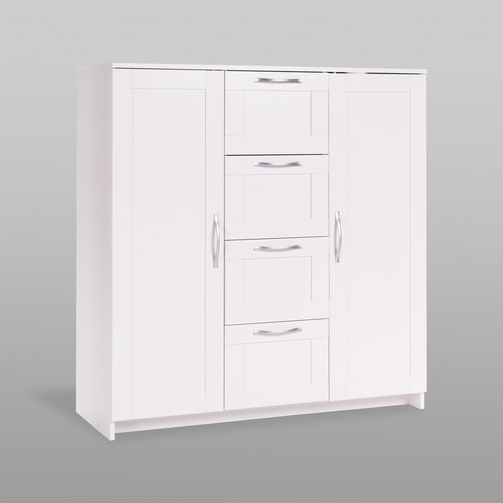 Изображение товара Тумба-комод Гуд ЛАКК СИРИУС 2 двери и 4 ящика белый классика