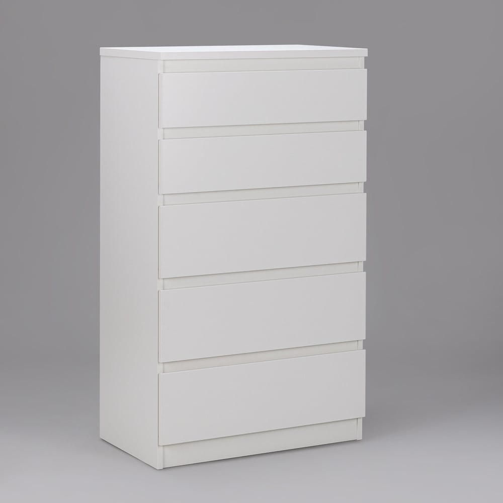 Изображение товара Комод Гуд ЛАКК КАСТОР 5 ящиков, 65x39x111 см, белый 2.03.02.070.1