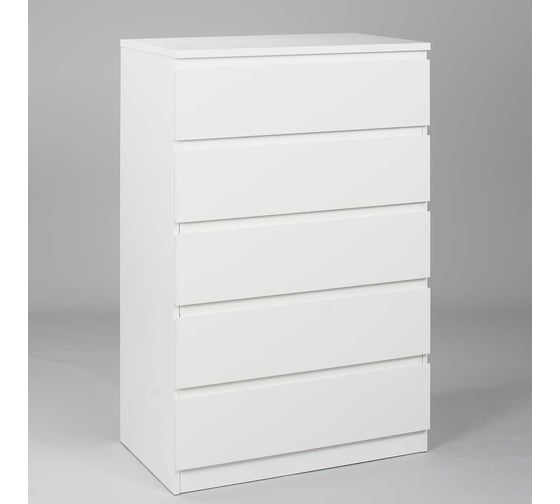 Изображение товара Комод Гуд ЛАКК МАЛЬТА 5 ящиков, 80x48x121 см, белый 2.05.02.090.1