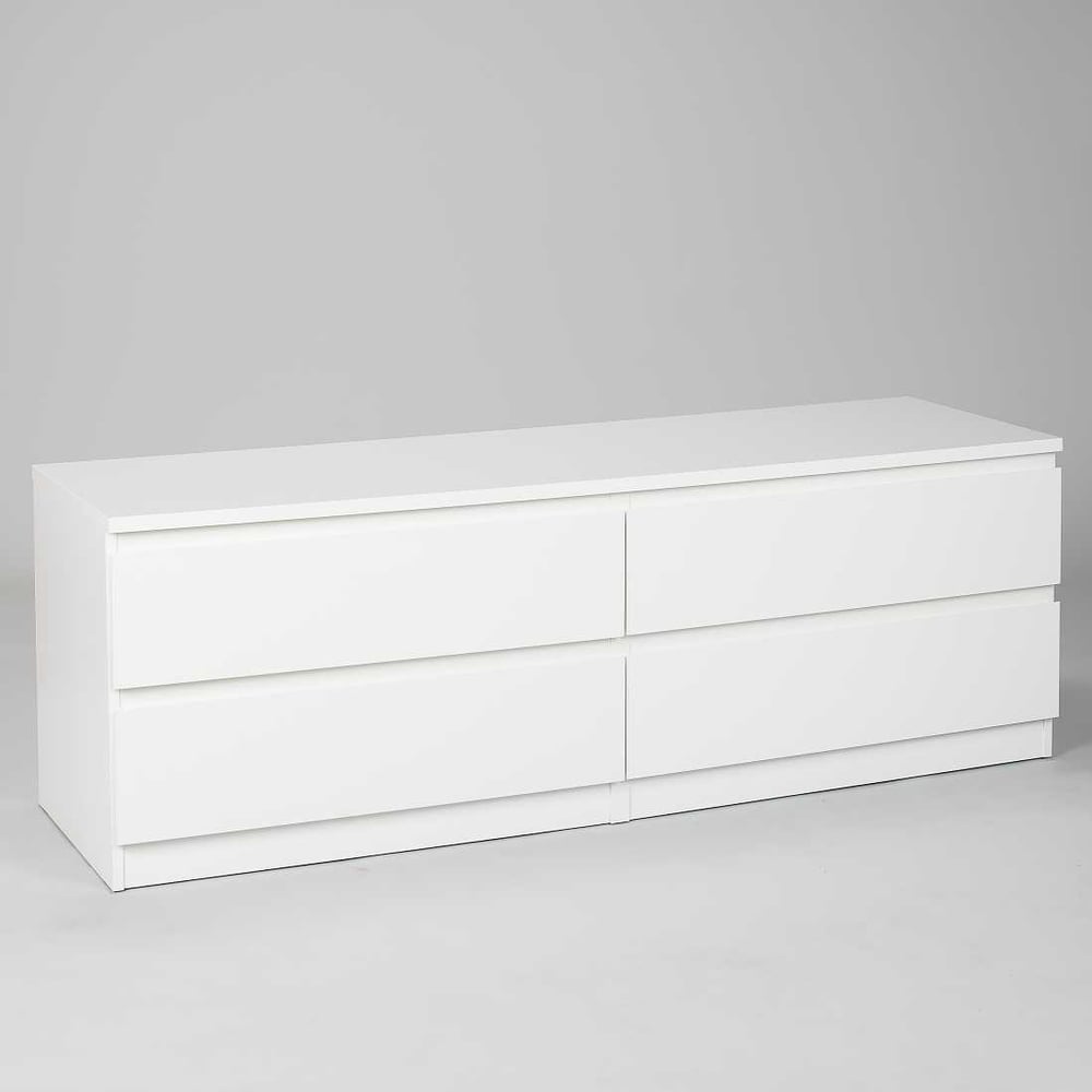 Изображение товара Комод Гуд ЛАКК МАЛЬТА 4 ящика белый 160x48x54 см минимализм