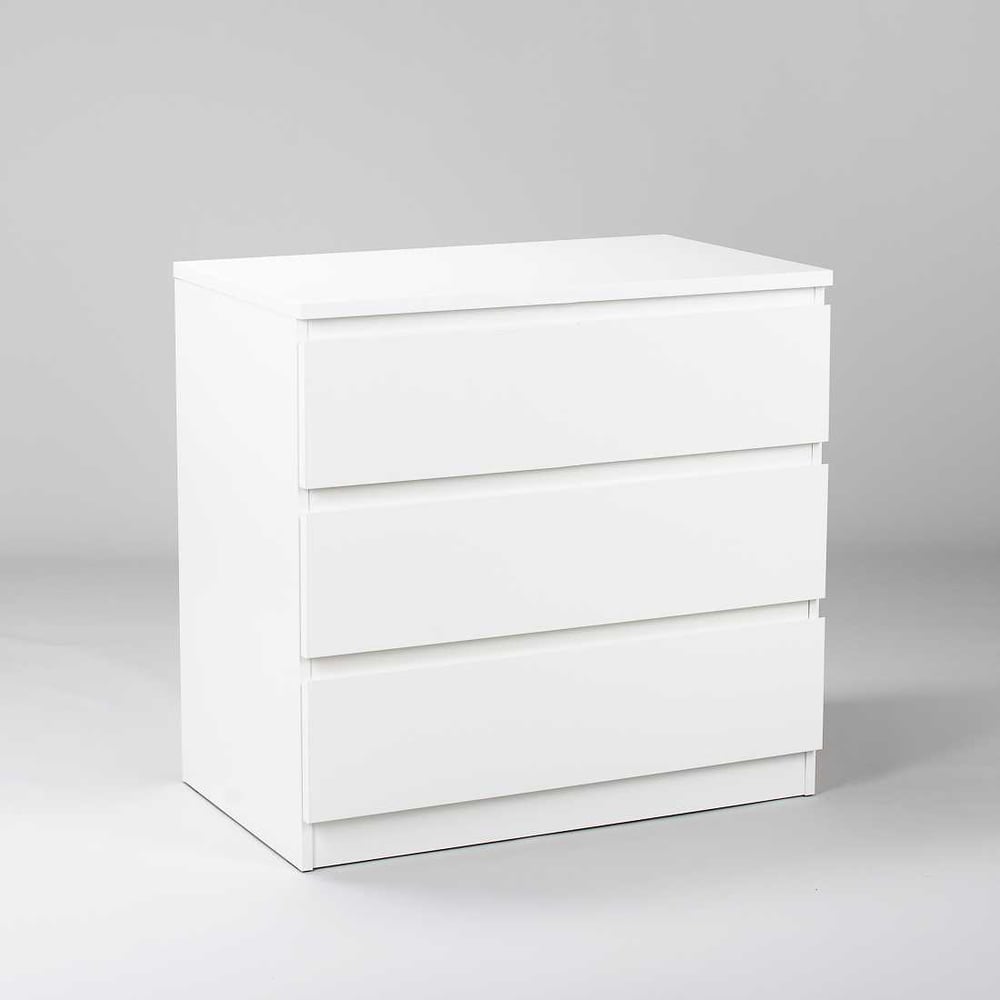 Изображение товара Комод Гуд ЛАКК МАЛЬТА 3 ящика, белый, 80x48x76 см