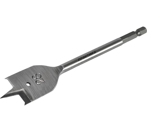 Изображение товара Сверло перовое по дереву (28х152 мм) ПРАКТИКА 032-812