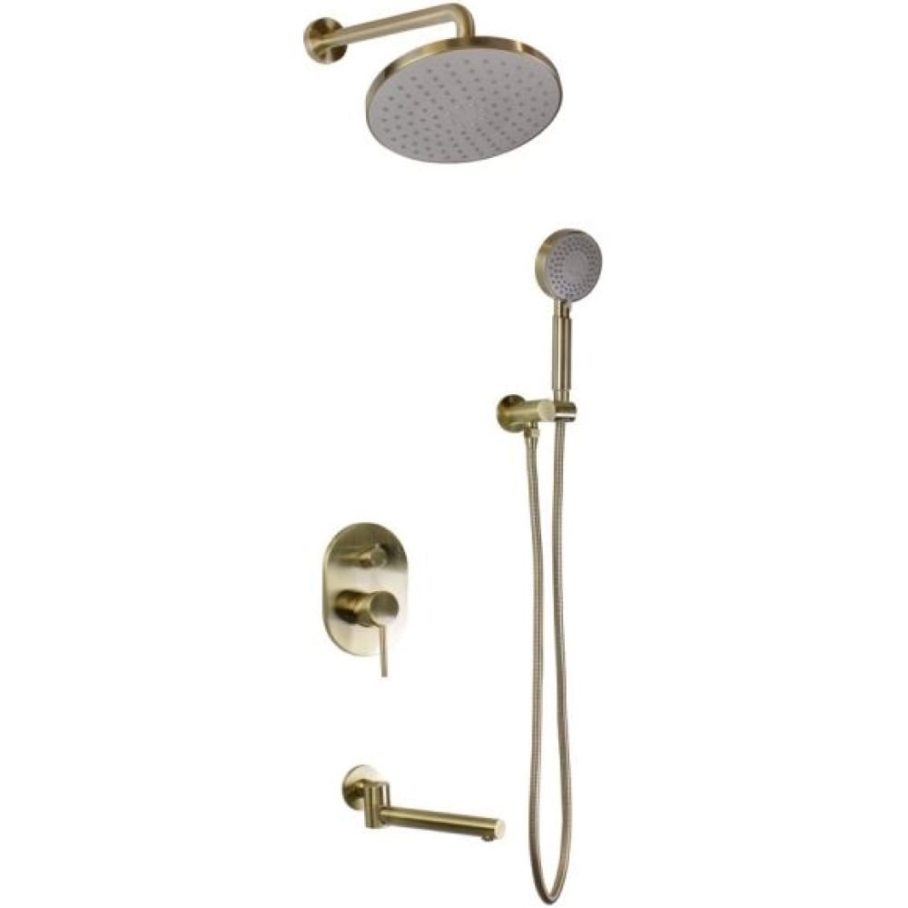 Встраиваемый душевой комплект Bronze de Luxe гигиенический комплект bronze de luxe scandi 14512b