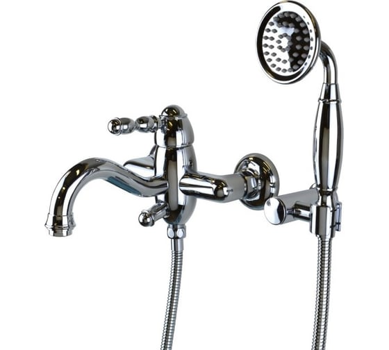 Изображение товара Комплект для ванны и душа BRONZE DE LUXE TIFFANY хром 1904CR