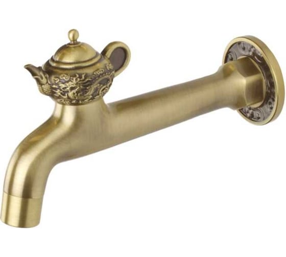 Изображение товара Сливной кран BRONZE DE LUXE длинный, насадка-рассекатель 13263/1