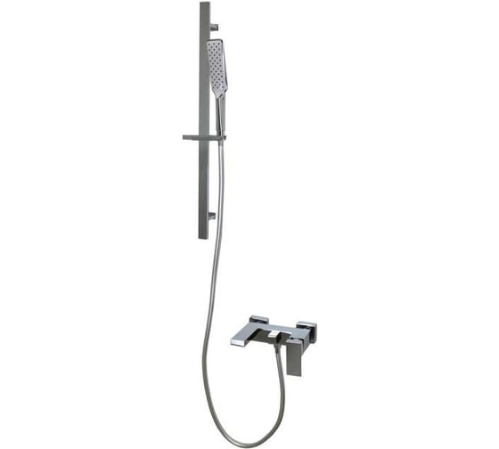 Изображение товара Смеситель для ванны BRONZE DE LUXE SIMPLE с коротким изливом, штанга в комплекте, хром STB980