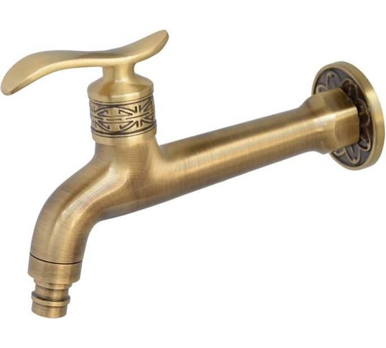 Изображение товара Сливной кран BRONZE DE LUXE длинный, насадка под шланг 21598/2