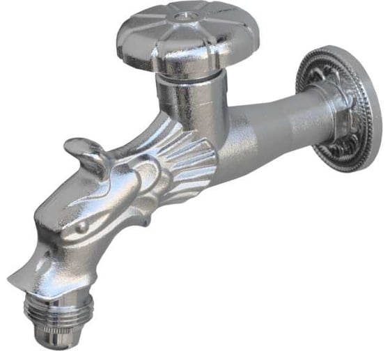 Изображение товара Сливной латунный кран для хамама BRONZE DE LUXE насадка-рассекатель, хром 21601