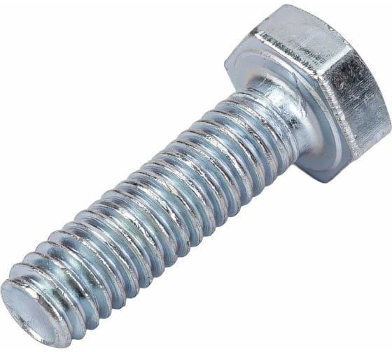 Изображение товара Болт МЕТАЛЛСЕРВИС М6x20 DIN 933, с полной резьбой, цинк, 100 шт. 1240681