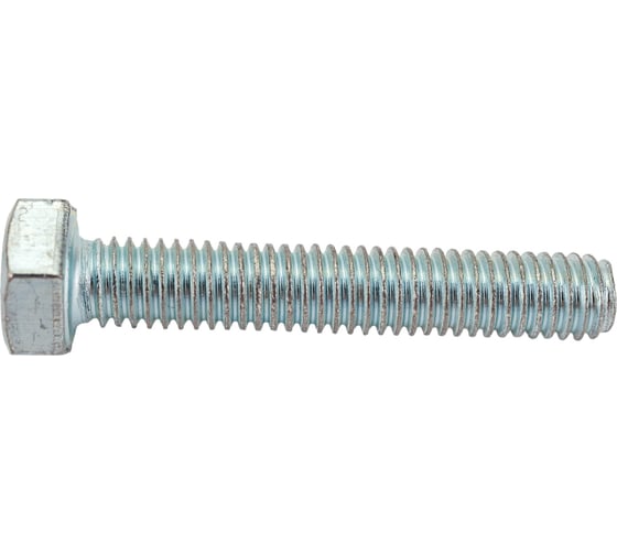 Изображение товара Болт МЕТАЛЛСЕРВИС М6x35 DIN 933, с полной резьбой, цинк, 100 шт. 1240692
