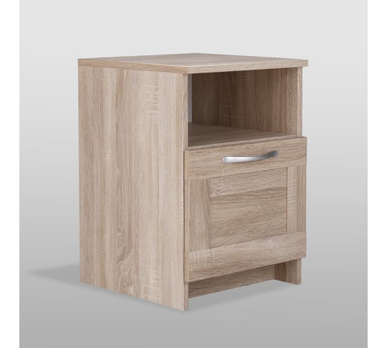 Изображение товара Прикроватная тумба Гуд ЛАКК СИРИУС 1 ящик, 41x39x53 см, бежевая, дуб сонома 2.02.03.010.3