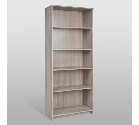 Изображение товара Стеллаж Гуд ЛАКК СИРИУС 5 полок, 78x34x190 см, бежевый, дуб сонома 2.02.07.120.3