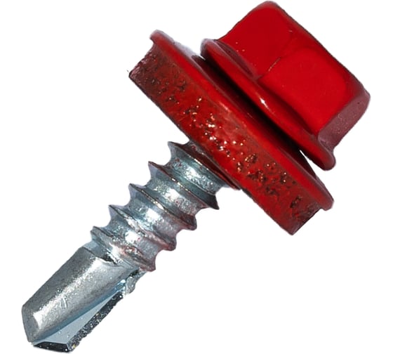 Изображение товара Саморез кровельный по металлу HARDWEX ТМ HWX4-W-P7-4.8x19 мм, св.№2, RAL 3020, 250 шт. 5190000000522