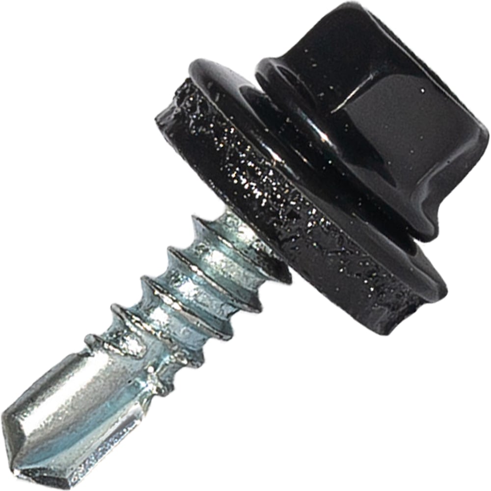 Изображение товара Саморез кровельный по металлу HARDWEX 4.8x19 мм черный RAL 9005 250 шт