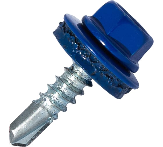 Изображение товара Саморез кровельный по металлу HARDWEX ТМ HWX4-W-P7-4.8x19 мм, св.№2, RAL 5002, 250 шт. 5190000000539