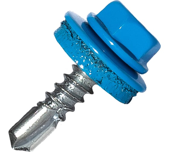 Изображение товара Саморез кровельный по металлу HARDWEX ТМ HWX4-W-P7-4.8x19 мм, св.№2, RAL 5015, 250 шт. 5190000000553