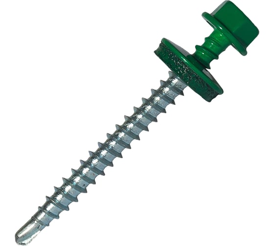 Изображение товара Саморез кровельный по дереву HARDWEX ТМ HWX2-W-P5-4.8x50 мм, св.№1, RAL 6029, 200 шт. 5190000023071