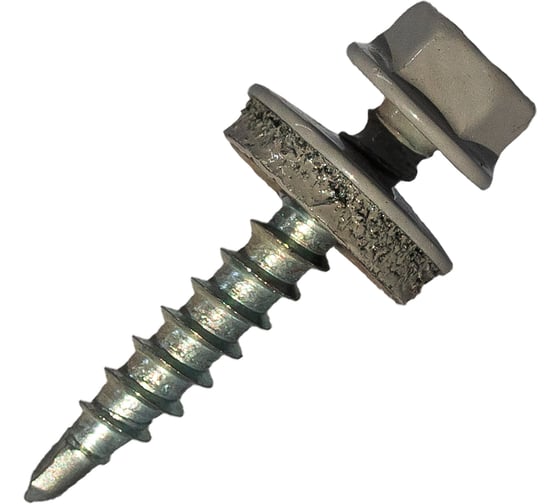 Изображение товара Саморез кровельный по дереву HARDWEX ТМ HWX2-W-P5-4.8x35 мм, св.№1, RAL 7004, 250 шт. 5190000002113