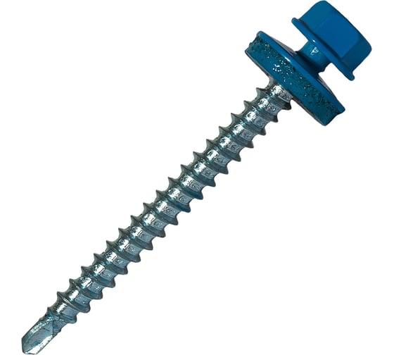 Изображение товара Саморез кровельный по дереву HARDWEX ТМ HWX2-W-P5-4.8x50 мм, св.№1, RAL 5015, 200 шт. 5190000023033