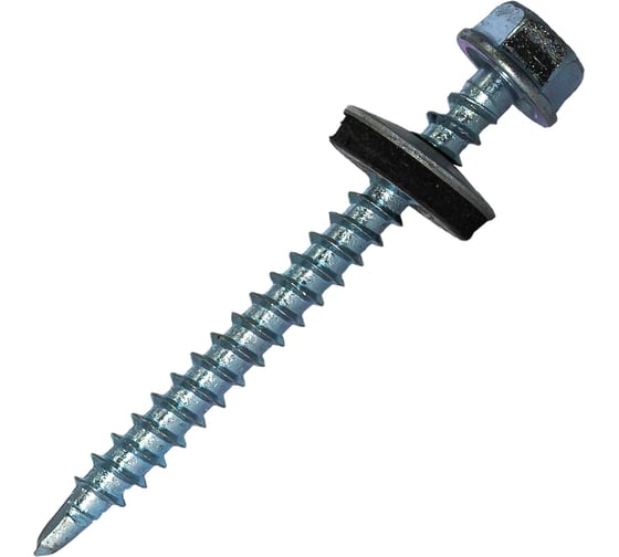 Изображение товара Саморез кровельный по дереву HARDWEX ТМ HWX2-W-P5-4.8x50 мм, св.№1, цинк, 200 шт. 5190000002229