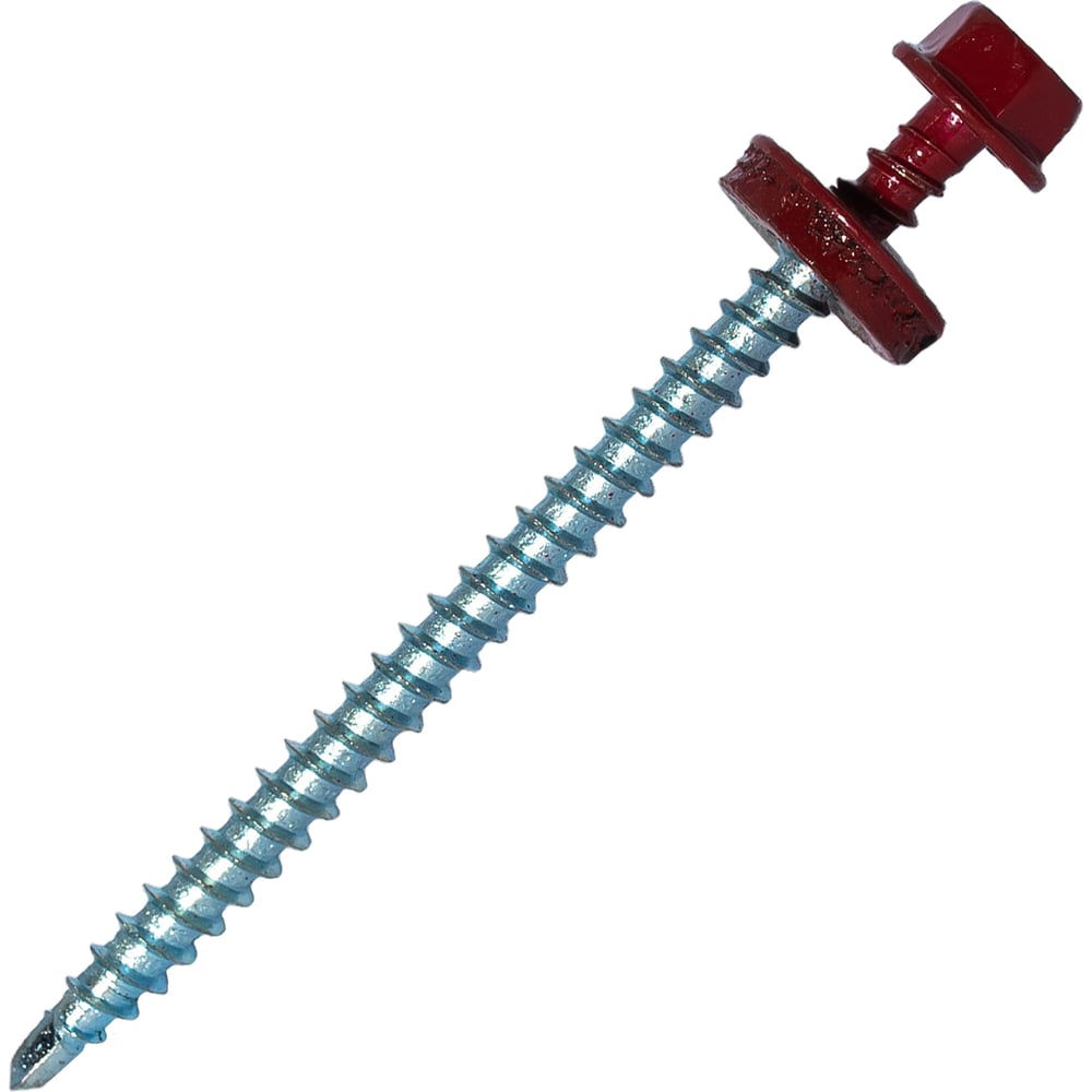 Изображение товара Саморез кровельный по дереву HARDWEX ТМ HWX2-W-P5-4.8x70 мм, св.№1, RAL 3011, 100 шт. 5190000023286