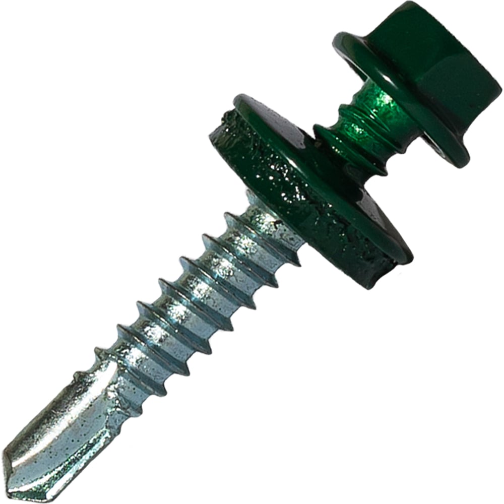 Изображение товара Саморез кровельный по металлу HARDWEX HWX7-W-P9-5.5x32 мм 200 шт зеленый RAL 6005