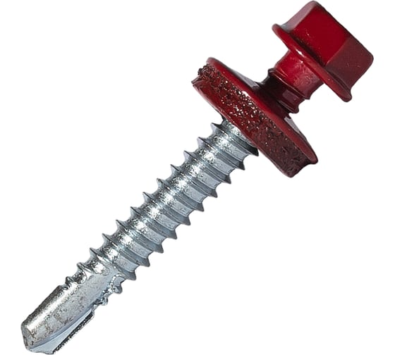 Изображение товара Саморез кровельный по металлу HARDWEX ТМ HWX7-W-P9-5.5x38 мм, св.№3, RAL 3011, 150 шт. 5190000240188