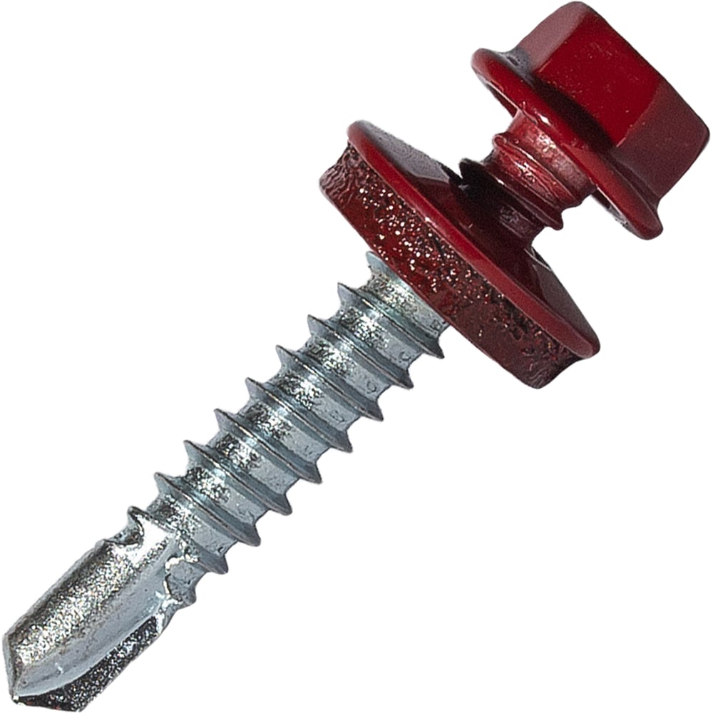 Изображение товара Саморез кровельный HARDWEX 5.5x32 мм с пресс-шайбой и сверлом RAL 3011