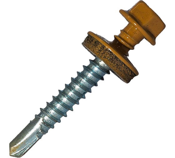 Изображение товара Саморез кровельный по металлу HARDWEX ТМ HWX7-W-P9-5.5x38 мм, св.№3, RAL 1011, 150 шт. 5190000240102