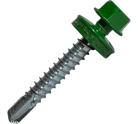 Изображение товара Саморез кровельный по металлу HARDWEX ТМ HWX7-W-P9-5.5x38 мм, св.№3, RAL 6002, 150 шт. 5190000240249