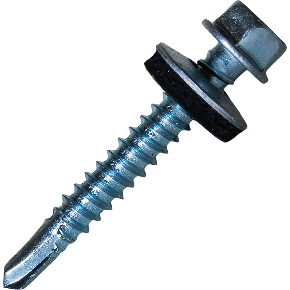 Изображение товара Саморез кровельный по металлу HARDWEX ТМ HWX7-W-P9-5.5x38 мм, св.№3, цинк, 150 шт. 5190000240096