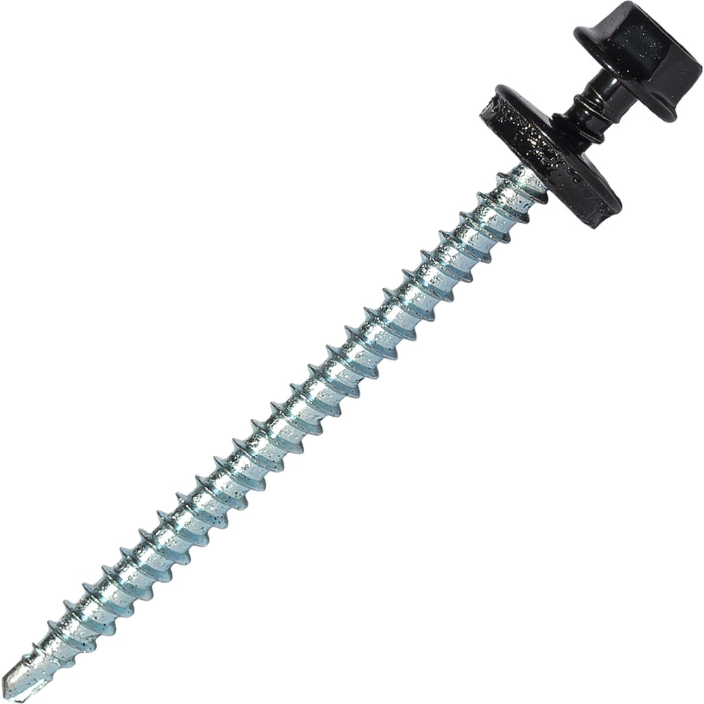 Изображение товара Саморез кровельный HARDWEX HWX2-W-P5-4.8x70 мм, черный, 100 шт.