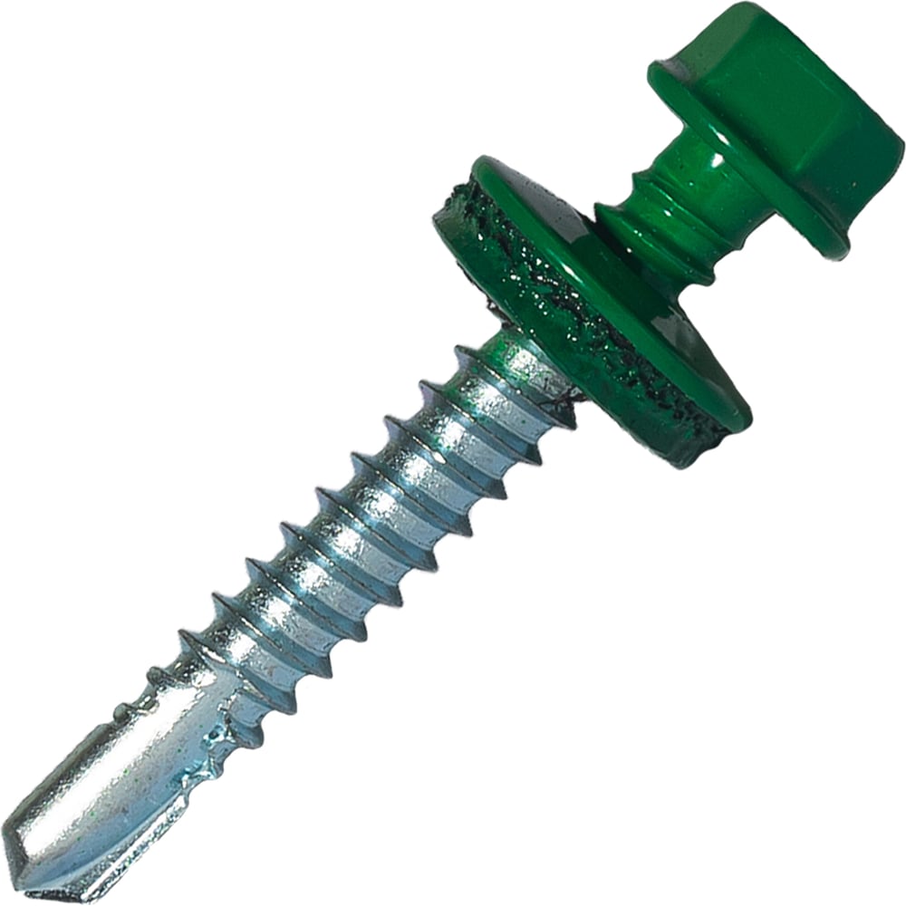 Изображение товара Саморез кровельный по металлу HARDWEX HWX7-W-P9 5.5x38 мм зеленый 150 шт