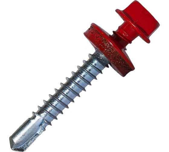 Изображение товара Саморез кровельный по металлу HARDWEX ТМ HWX7-W-P9-5.5x38 мм, св.№3, RAL 3020, 150 шт. 5190000240195