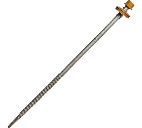 Изображение товара Саморез для сэндвич-панелей HARDWEX ТМ HWX16-P20-6.3/5.5x190 мм, св.№6, RUSPERT, RAL 1011, 50 шт. 5190002408739