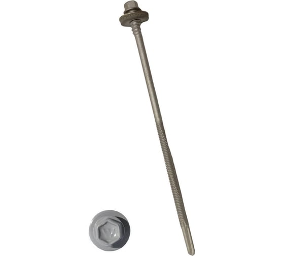 Изображение товара Саморез для сэндвич-панелей HARDWEX ТМ HWX16-P20-6.3/5.5x160 мм, св.№6, RUSPERT, RAL 7004, 50 шт. 5190002408616