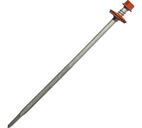 Изображение товара Саморез для сэндвич-панелей HARDWEX ТМ HWX16-P20-6.3/5.5x160 мм, св.№6, RUSPERT, RAL 8004, 50 шт. 5190002408654