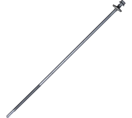 Изображение товара Саморез для сэндвич-панелей HARDWEX ТМ HWX16-P20-6.3/5.5x285 мм, св.№6, RUSPERT, RAL 9006, 50 шт. 5190024091971