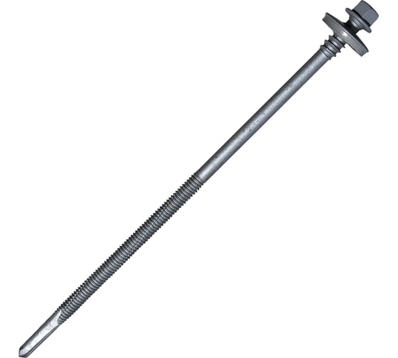 Изображение товара Саморез для сэндвич-панелей HARDWEX ТМ HWX16-P20-6.3/5.5x160 мм, св.№6, RUSPERT, RAL 9006, 50 шт. 5190002408692